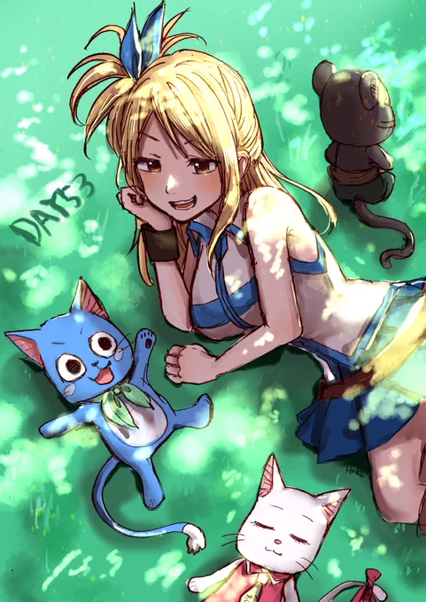 #100日チャレンジday53フェアリーテイル 猫たち 