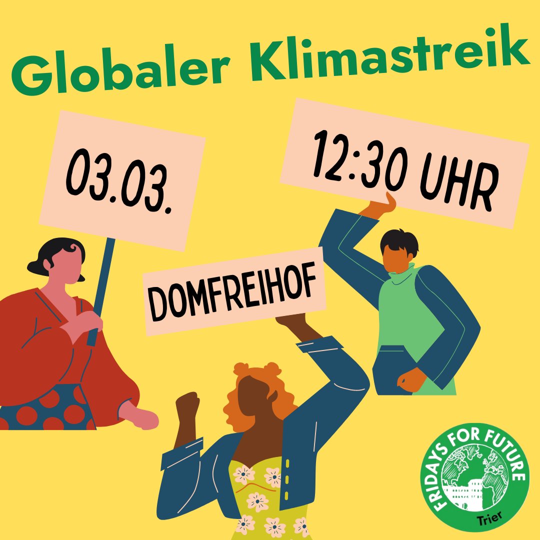 Was ist das Beste, was man zu einem Klimastreik mitbringen kann? Ein cooles Demoschild? Fast! Das Beste, was man zu einem Klimastreik mitbringen kann, sind andere Menschen, die ohne euch vielleicht nicht hingegangen wäre.:) 
#FridaysForFuture