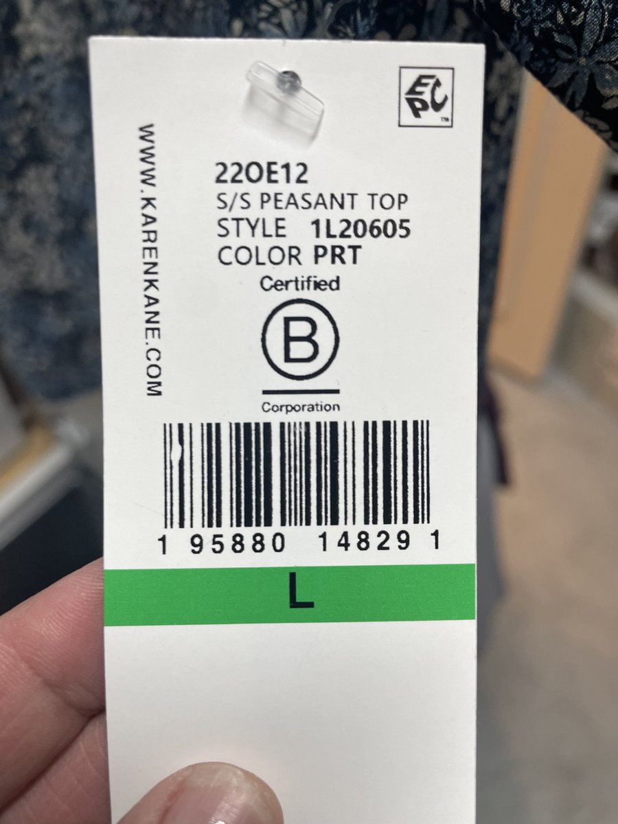 slandry's tweet photo. As I tell my children all the time, when you see the Certifed @BCorporation logo, you can shop with these providers. I love that I am seeing more and more of these! #doinggood #profitswithpurpose https://t.co/vbrStCcYXk