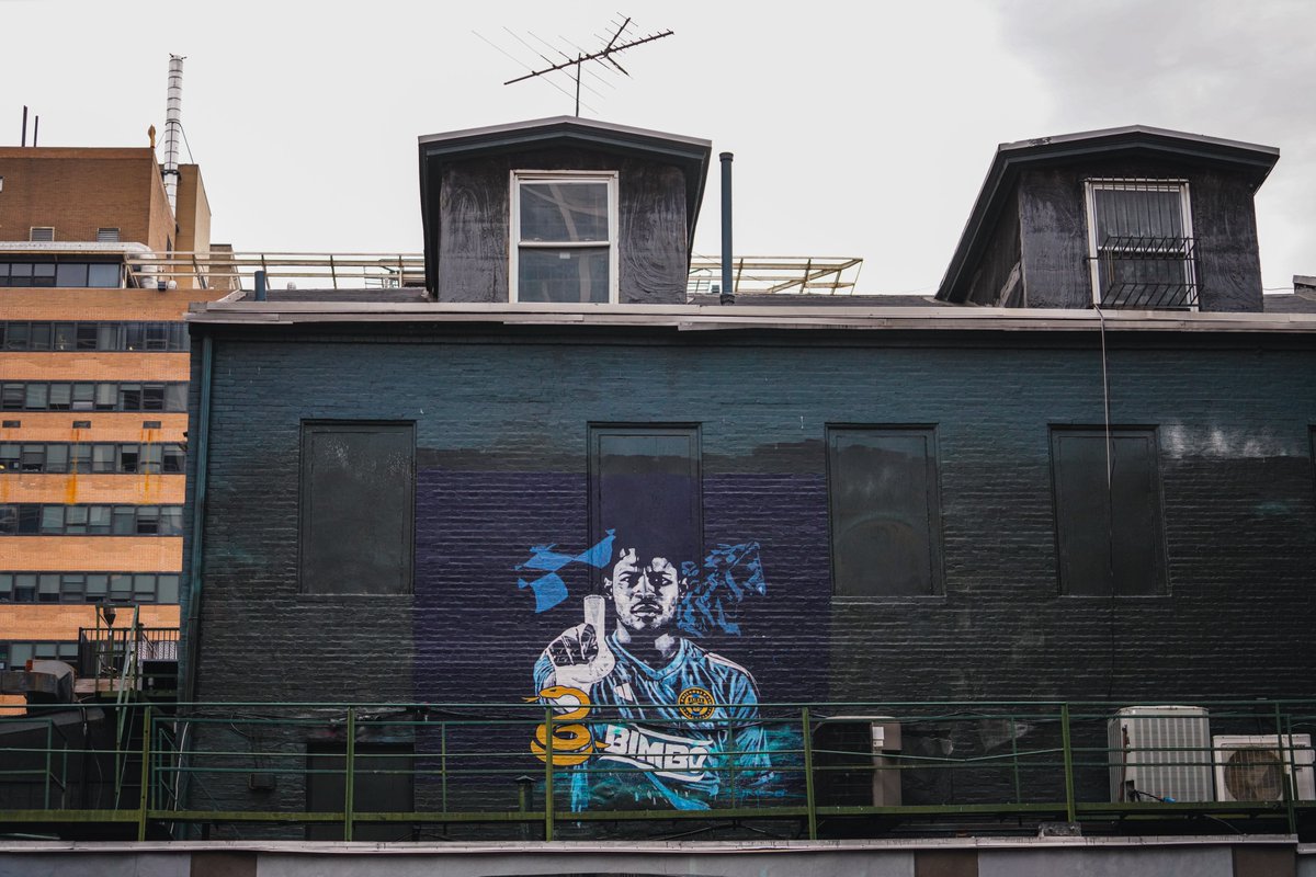 PhilaUnion's tweet photo. A Brick Wall on a Brick Wall 🧱 

📍 located on the west side of The Hayes in Center City near 12th &amp; Walnut St

🎨 @billstrobel4 

#DOOP https://t.co/02SX4SNREJ