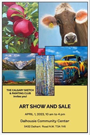 Yes it’s time for the CSC Spring Art Show! Mark this date on your calendars! #calgaryartist #yycart #canadianartists #calgaryartshow