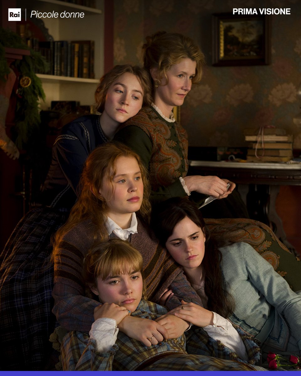 RaiUno's tweet photo. La storia delle sorelle Jo, Meg, Beth e Amy che si preparano ad affrontare la vita fra piccoli e grandi drammi, personali e domestici, e piccole e grandi ambizioni personali.

🍿 #PiccoleDonne, stasera #22febbraio, dalle 21:25 in prima visione su Rai1 e in streaming su RaiPlay https://t.co/GRcwy31clB