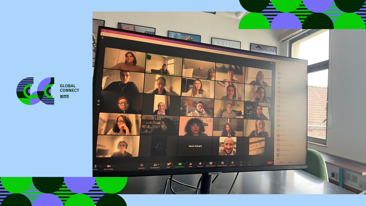 IETM's tweet image. Today we held the first online gathering for our #GlobalConnect 2023 group, who met for the first time in person to introduce themselves and discuss the next steps of the programme. Welcome! 🎉