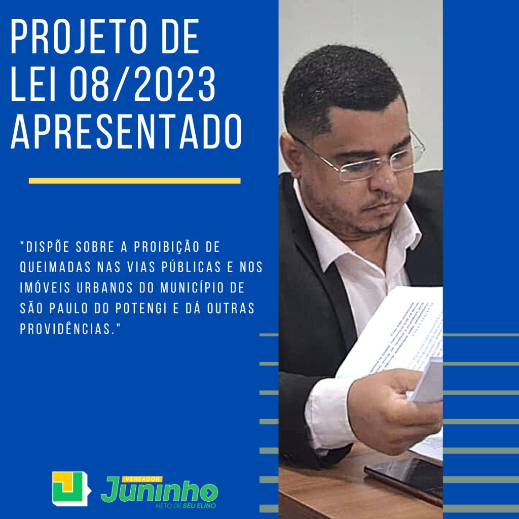 juninhoA90's tweet photo. Na última sessão 16/02 apresentei o PL 08/2023
O intuito é combater as queimadas nos terrenos baldios de nosso município que vem incomodando e prejudicando vários munícipes. https://t.co/niCXtTLSPu