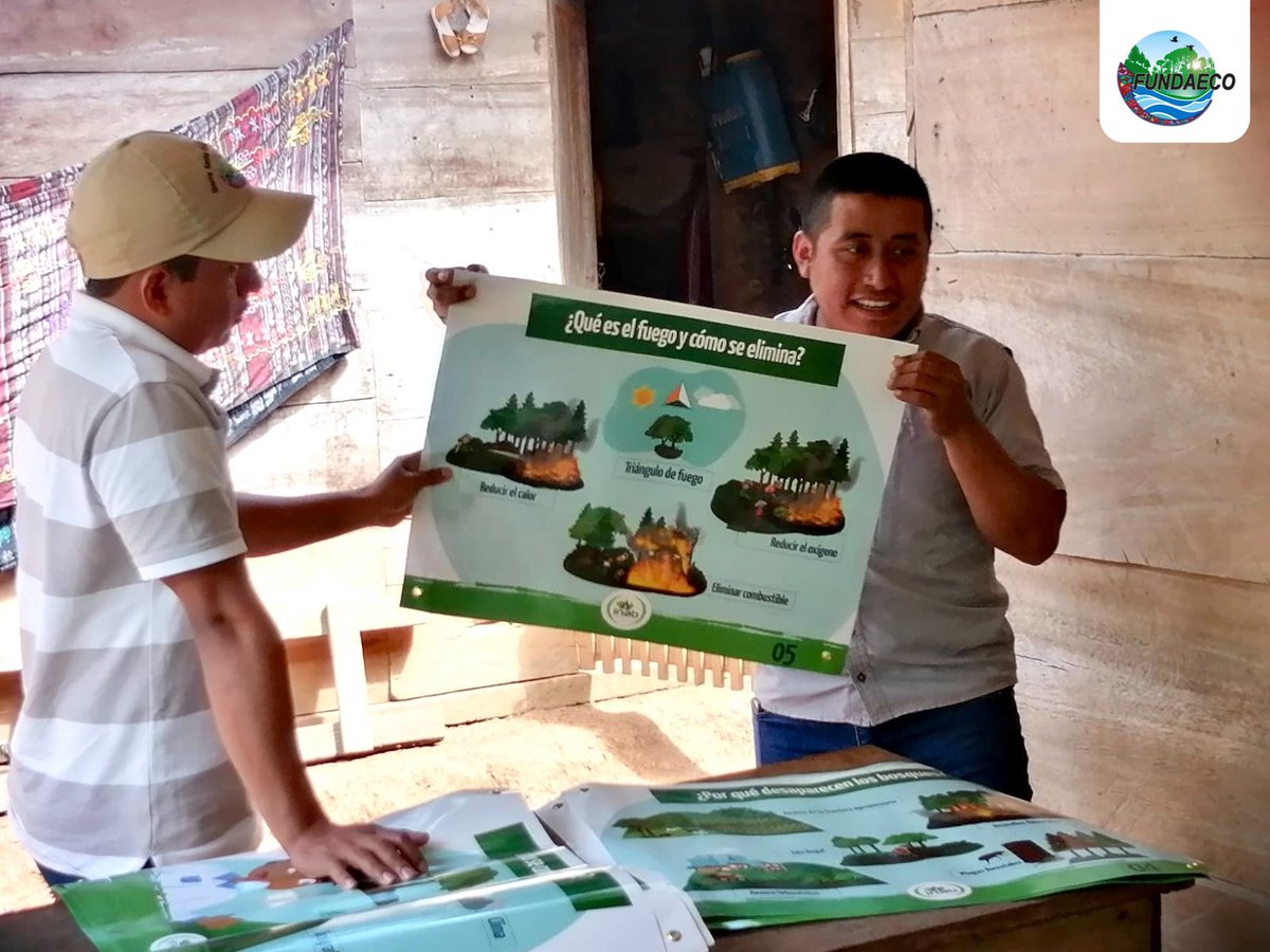 fundaecoguate's tweet photo. #NOTICIAS 🌳🌿👨‍👩‍👧‍👦 30 #beneficiarios de las #comunidades Rubel Ho San Marcos y Sierra Santa Cruz, aprenden sobre #prevención de #incendiosforestales en preparación a recibir beneficios de los #ProgramasdeIncentivosForestales #PINPEP, #PROBOSQUE y el #ProyectoREDD. @inabguatemala https://t.co/LdweW1mJZZ