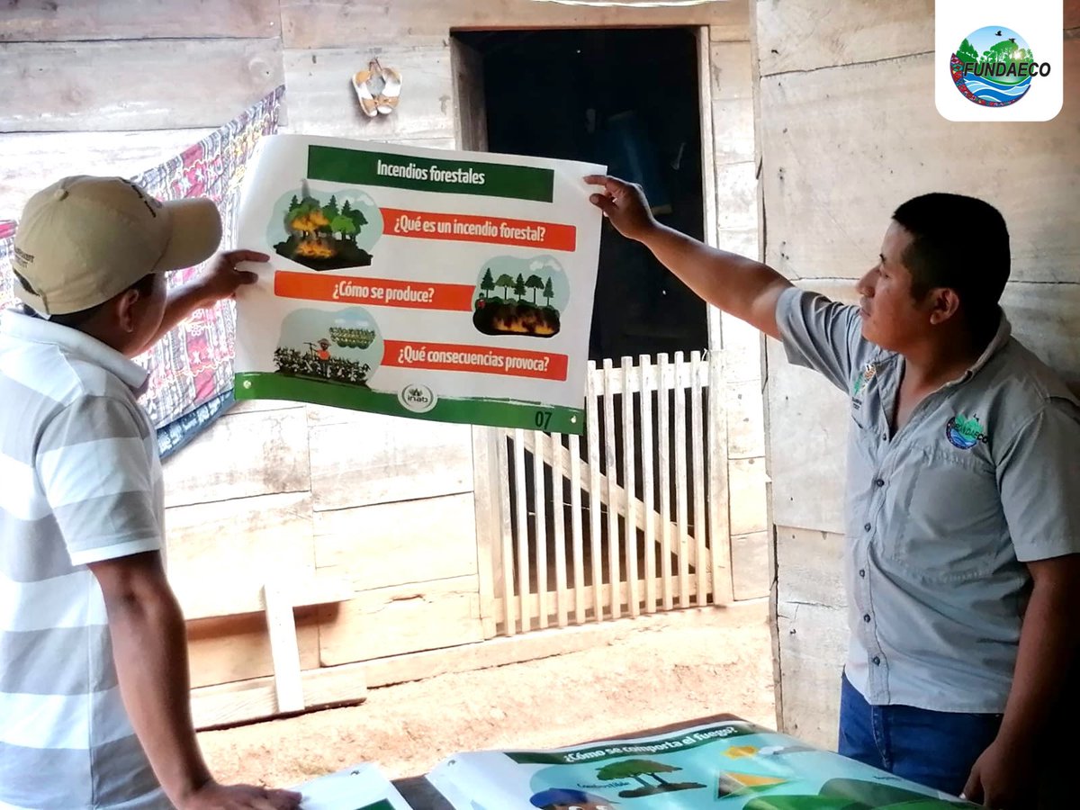 fundaecoguate's tweet photo. #NOTICIAS 🌳🌿👨‍👩‍👧‍👦 30 #beneficiarios de las #comunidades Rubel Ho San Marcos y Sierra Santa Cruz, aprenden sobre #prevención de #incendiosforestales en preparación a recibir beneficios de los #ProgramasdeIncentivosForestales #PINPEP, #PROBOSQUE y el #ProyectoREDD. @inabguatemala https://t.co/LdweW1mJZZ