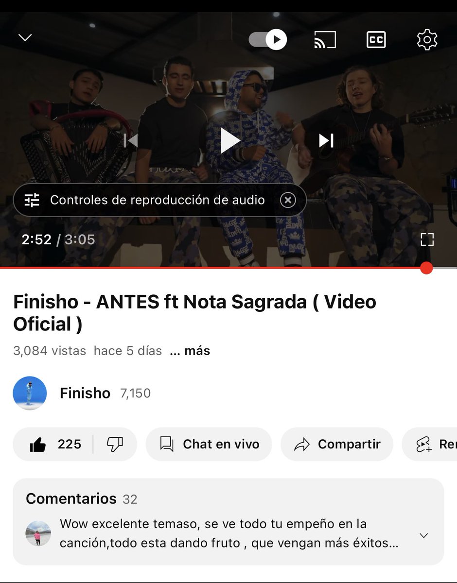 elfinisho's tweet photo. BUENOS DÍAS YA SOMOS 3K en mi nueva canción 🙏 escúchala y si te gusta ayúdame a compartir ❤️ GRACIAS !! https://t.co/KT7P7rl61U https://t.co/G1V7qzGC0N