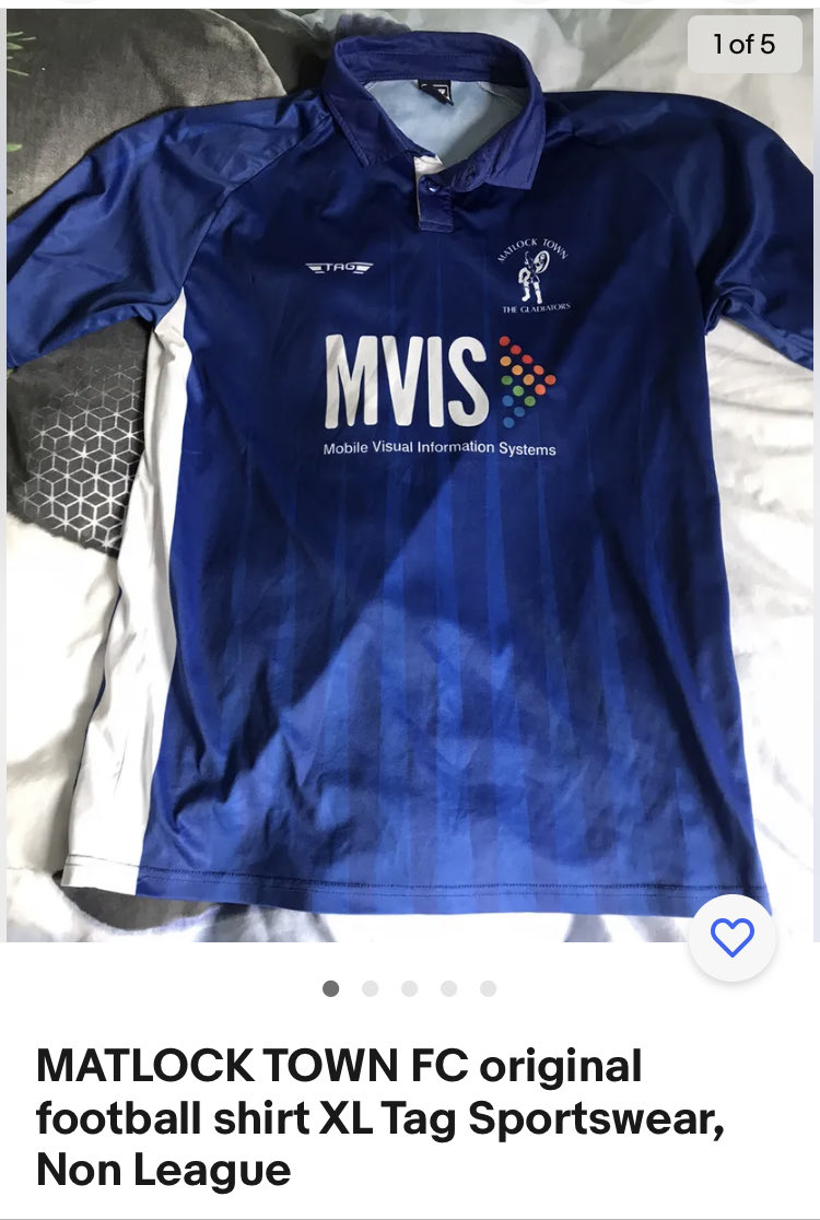 ⁦@Matlock_TownFC⁩ any idea why this shirt as reach £51 is it rare? #MatlockTown