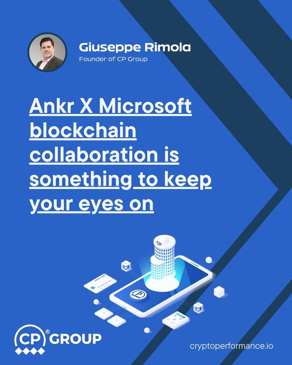 giuseppe_rimola's tweet image. Did you hear the news? 

@Microsoft has teamed up with @ankr, a provider of #decentralizedblockchain infrastructure, to offer a new kind of node hosting service through the #azuremarketplace. 

Let&apos;s find out what this is all about.