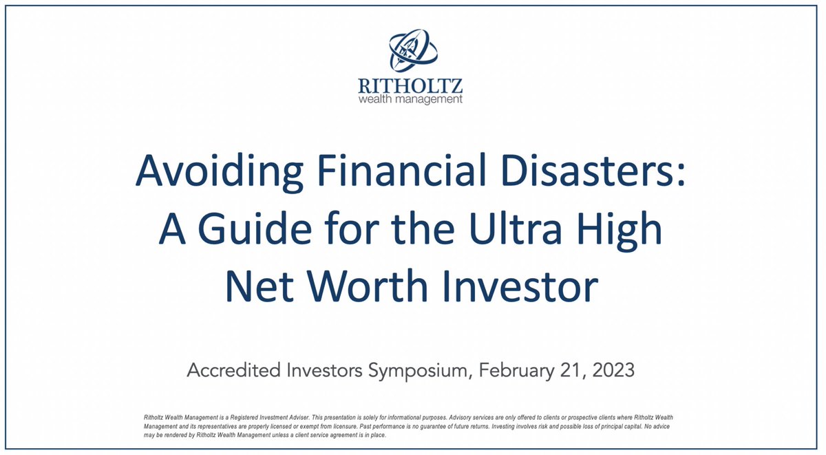 Ritholtz's tweet photo. Avoiding Financial Disasters https://t.co/Q6MDPORHiV https://t.co/iD4r4T8idk