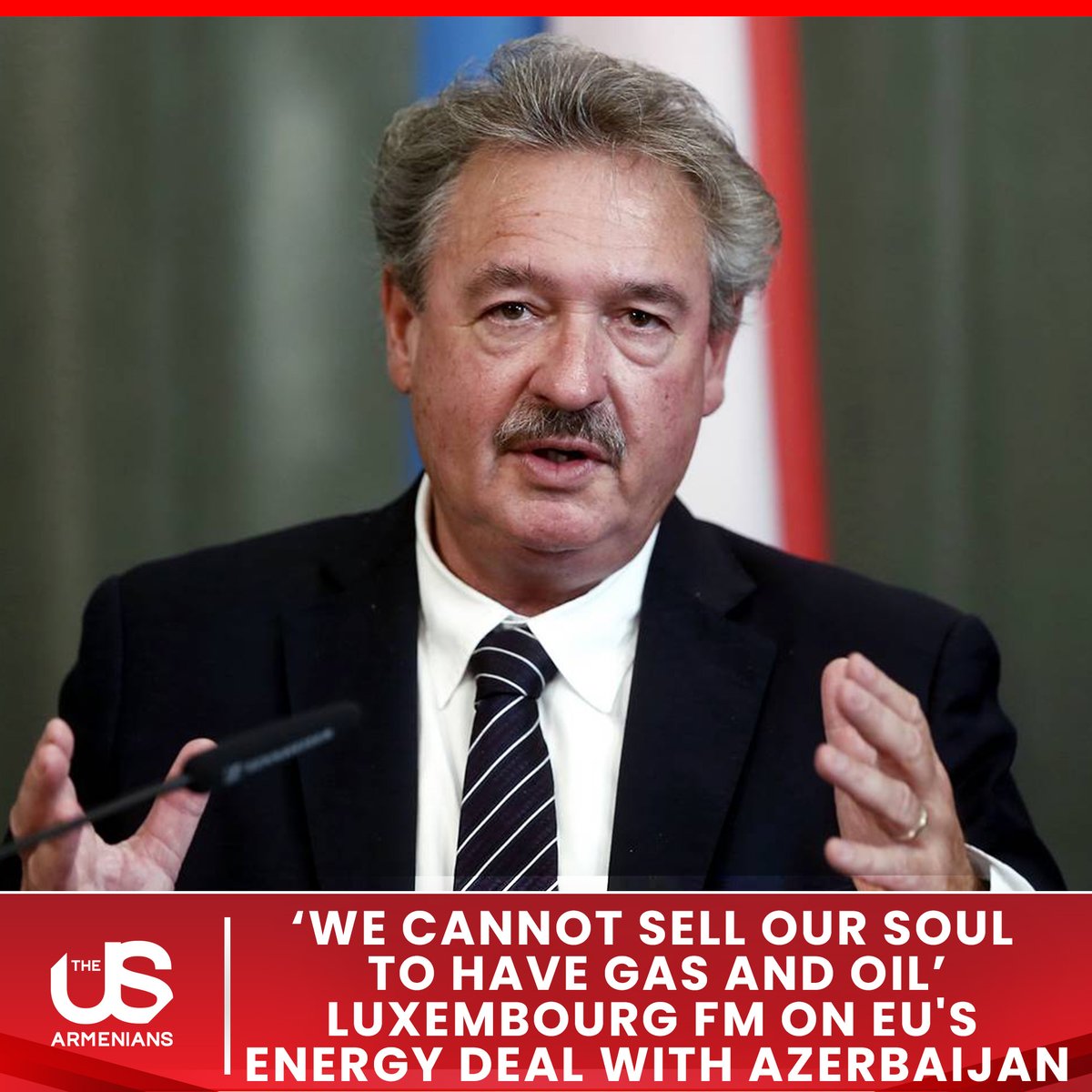 Luxembourg's FM Asselborn comments on EU's energy cooperation with Azerbaijan: 'We cannot sell our soul for gas and oil, and must pay attention to human rights and values.' #EU #Azerbaijan #EnergyCooperation #HumanRights