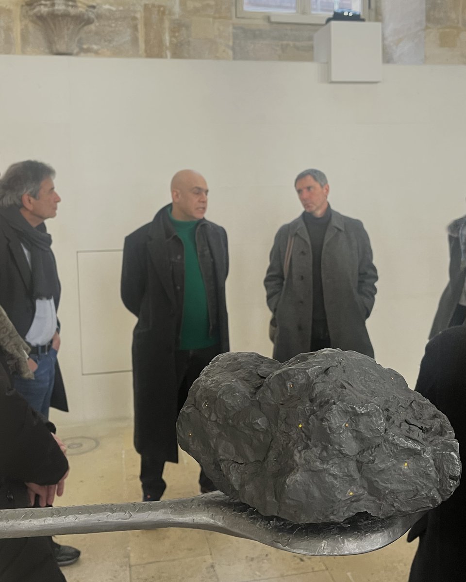 ADIAF_O's tweet photo. Visit to the @CBernardins as part of our #CollectorsProgram. The members benefited from a guided tour of @laurentgrasso “Anima” by the artist himself. Laurent Grasso was the laureat of the 2008 #PrixMarcelDuchamp. https://t.co/1bakExach8
