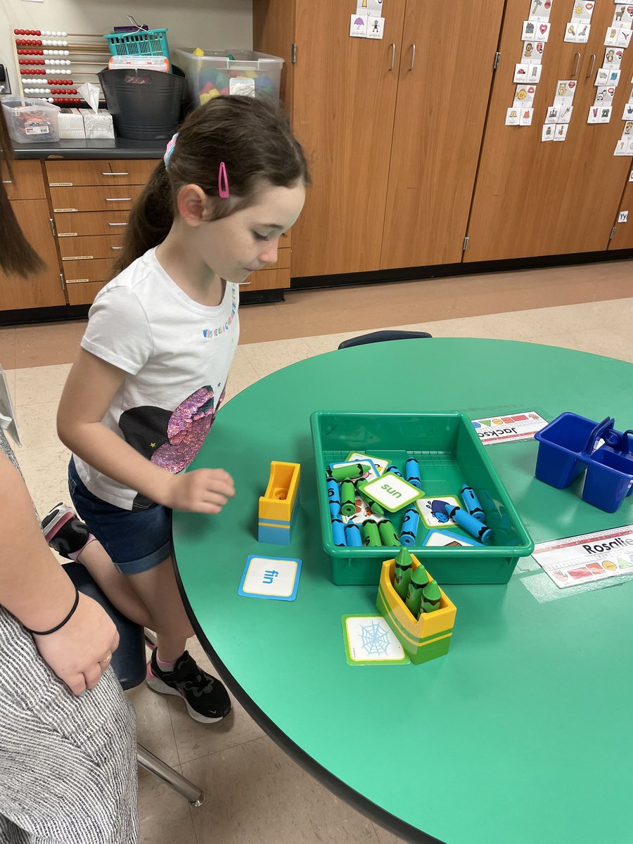Mrs_KGutierrez's tweet photo. center time! 📚✏️ #bestofthebest @BluebonnetLions #kinder #cvcwords #sentencebuilding #writetheroom https://t.co/Ef5RxxWXYb
