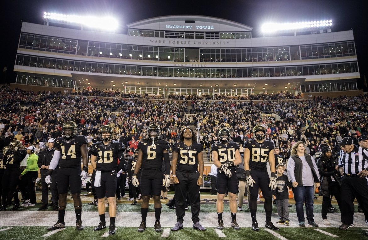 JoeyDuggan7's tweet photo. After a conversation with Coach Coutler I am grateful to receive an offer to Wake Forest! ⚫️🟡 (PWO) @CoachR_Wake @WF_FBRecruiting @WakeFB @NGCoachMur https://t.co/6Fz1dePAM7