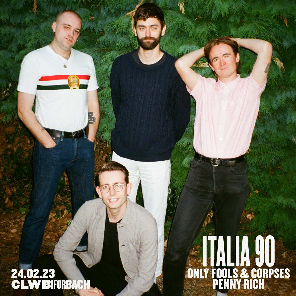 We're getting really close to the <a href="/Italia90band/">Italia 90</a> gig on Friday! 🤩

Their wicked performance at <a href="/SwnFestival/">Sŵn Festival</a> feels like 500 years ago, so we can't wait for a refresher!

If you haven't grabbed your tickets already, you can do so here → clwb.net/events/event/i…