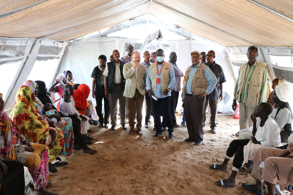 The U.S. Government is proud to support <a href="/MedairInt/">Medair</a> , <a href="/UNICEFSudan/">UNICEF Sudan - اليونيسف في السودان</a> and <a href="/WFP_Sudan/">WFP Sudan</a> provide life-saving health and nutrition services at the Al Shaheed Afendi Primary Health Care Center.