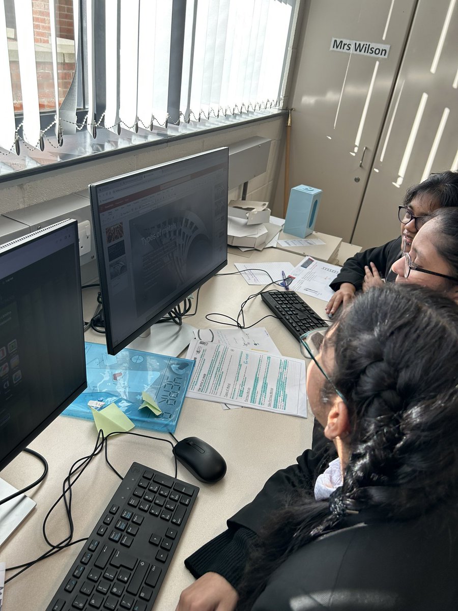 Our Year 8 pupils preparing their lessons to teach their peers! A lesson based on metals and plenty of excitement to be the teacher at the front of the room! #STEMeducation #teamknock