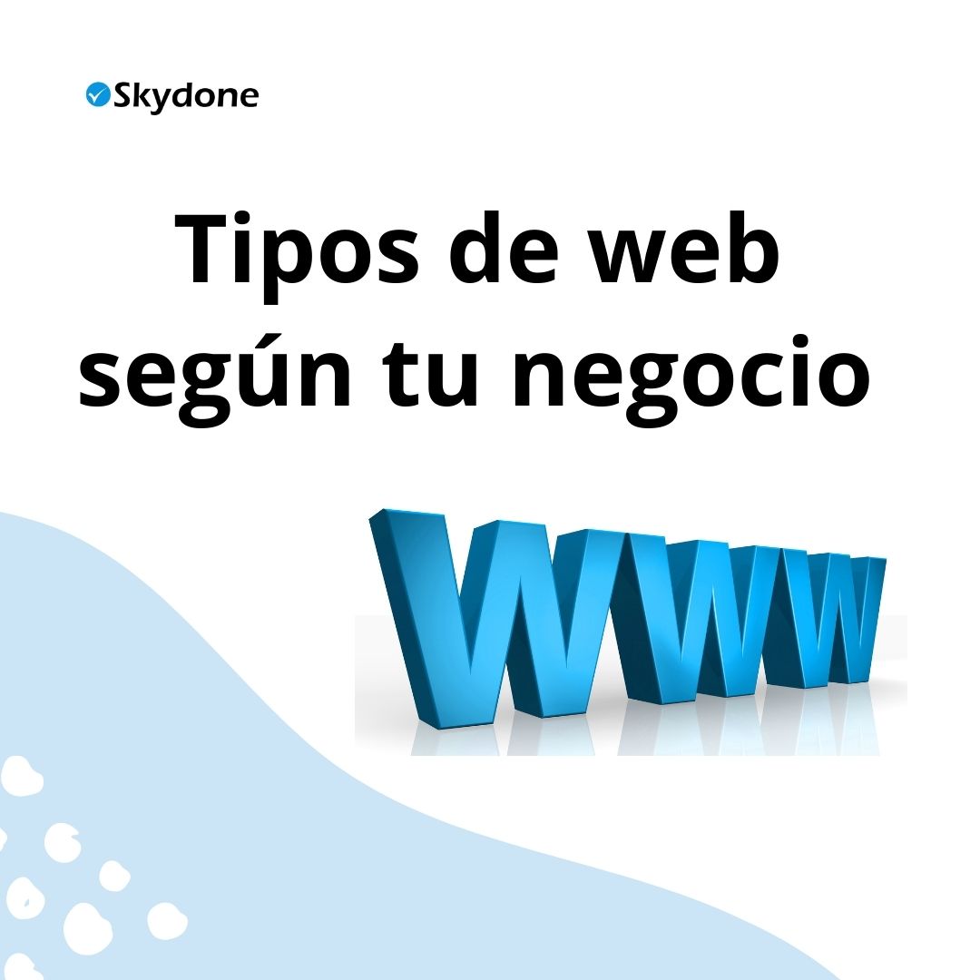 skydone's tweet photo. ¿Quieres crear una web para tu empresa pero no tienes claro qué tipo de web es la mejor opción? En este post descubrirás los diferentes tipos de webs y cuál es la opción idónea según el tipo de negocio. 
👉Desliza el carrusel y ¡descúbrelo! https://t.co/SiClLx6Ebq
