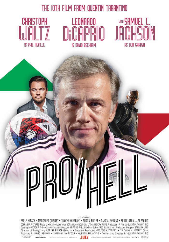 DR928's tweet image. Idea: Christoph Waltz as Phil Neville in the #MLS #ProRel Tarantino flick 😂