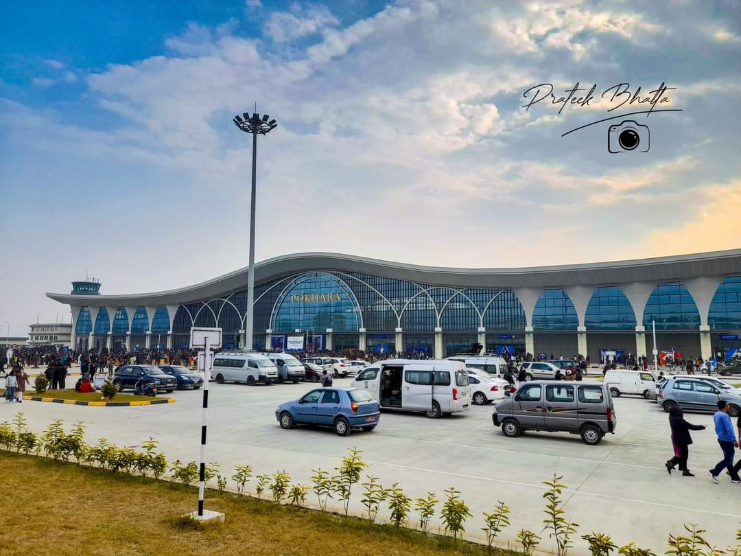 RONBupdates's tweet photo. Good News: Pokhara Int'l Airport is ready to provide Night flight services from tomorrow as per the need.

Pic. Prateek Bhatta https://t.co/rPnLzD0Rx1