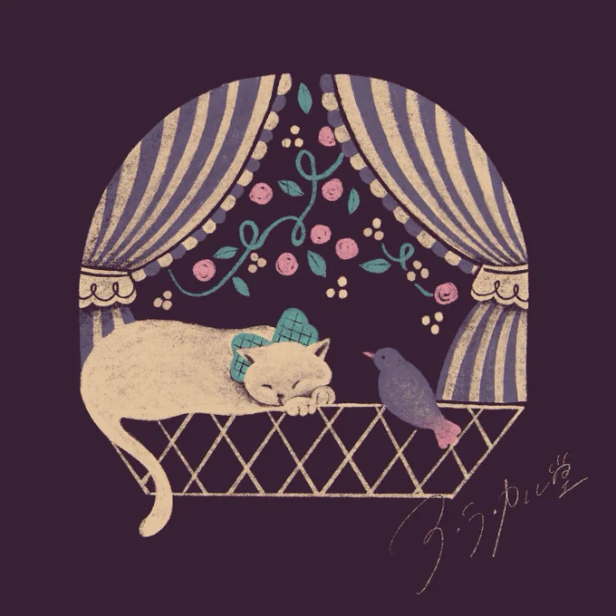 2/22 猫の日イラスト滑り込み 