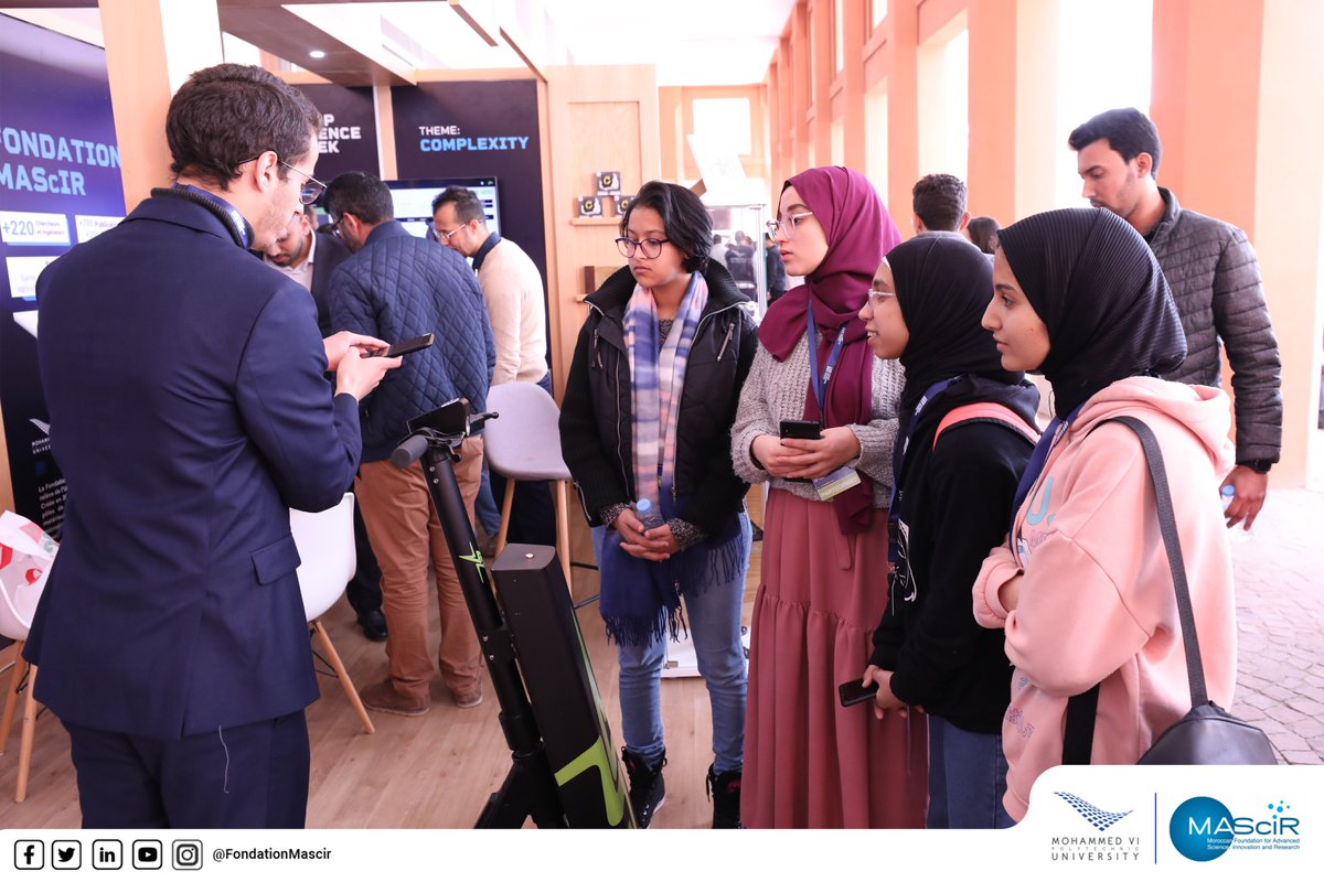 FondationMascir's tweet photo. MAScIR is at the 3rd edition of UM6P Science Week, from the 20th to the 26th of February, at the UM6P Campus in Benguerir. 
This event was centered around the theme of “Complexity”, based on the ideas presented by Edgar Morin in his work on the concept of “complexité”. https://t.co/IsSBaDs2Gt