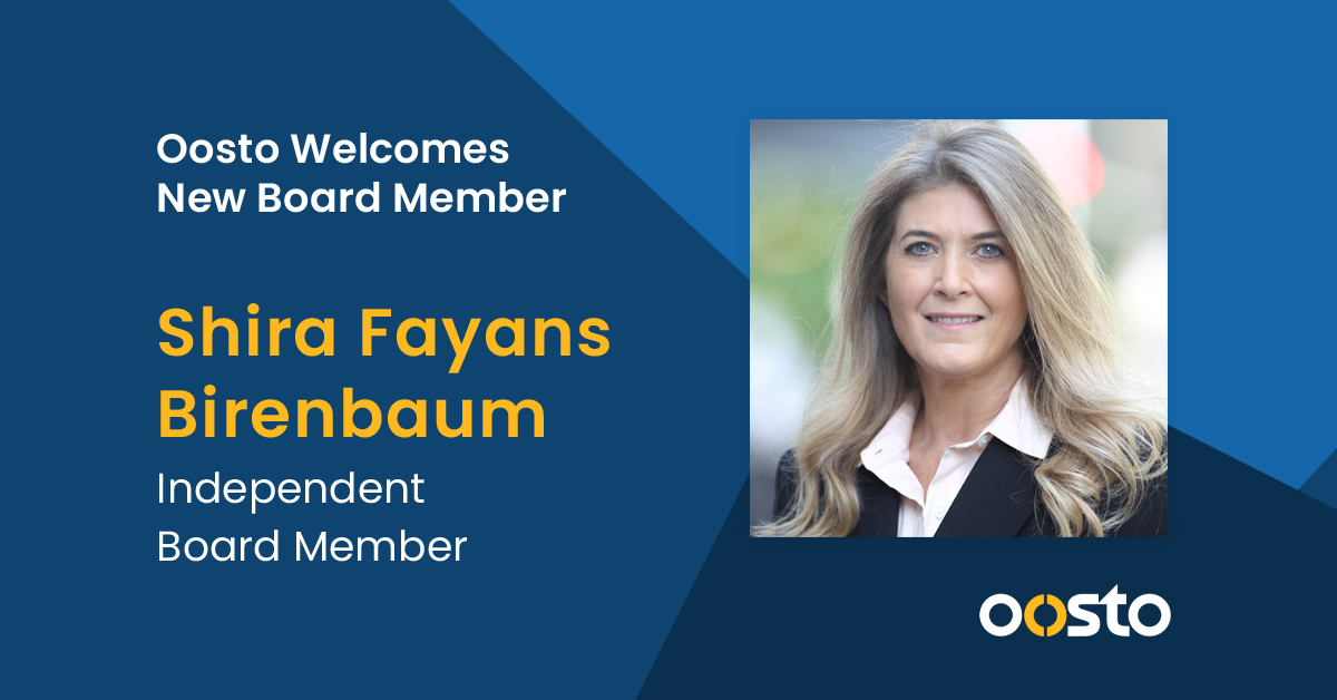 We're thrilled to welcome Shira Fayans Birenbaum, as a distinguished independent board member to Oosto (@OostoAI). Welcome Shira! Learn more at bit.ly/3xHXF3d #oostoAU #ethicalAI #visionAI #physicalsecurity #videosurveillance