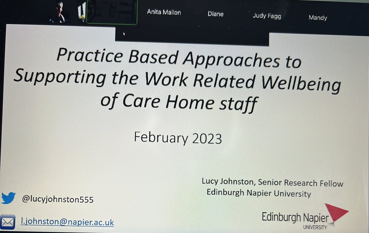crbrownwilson's tweet photo. Final presentation @BSGcarehomes from @SusanShenkin @LucyJohnston555 on the practical support for #carehomes to promote #resilience - CHAiR. CHUDDLE. CHURN https://t.co/pHNOsLo8B1