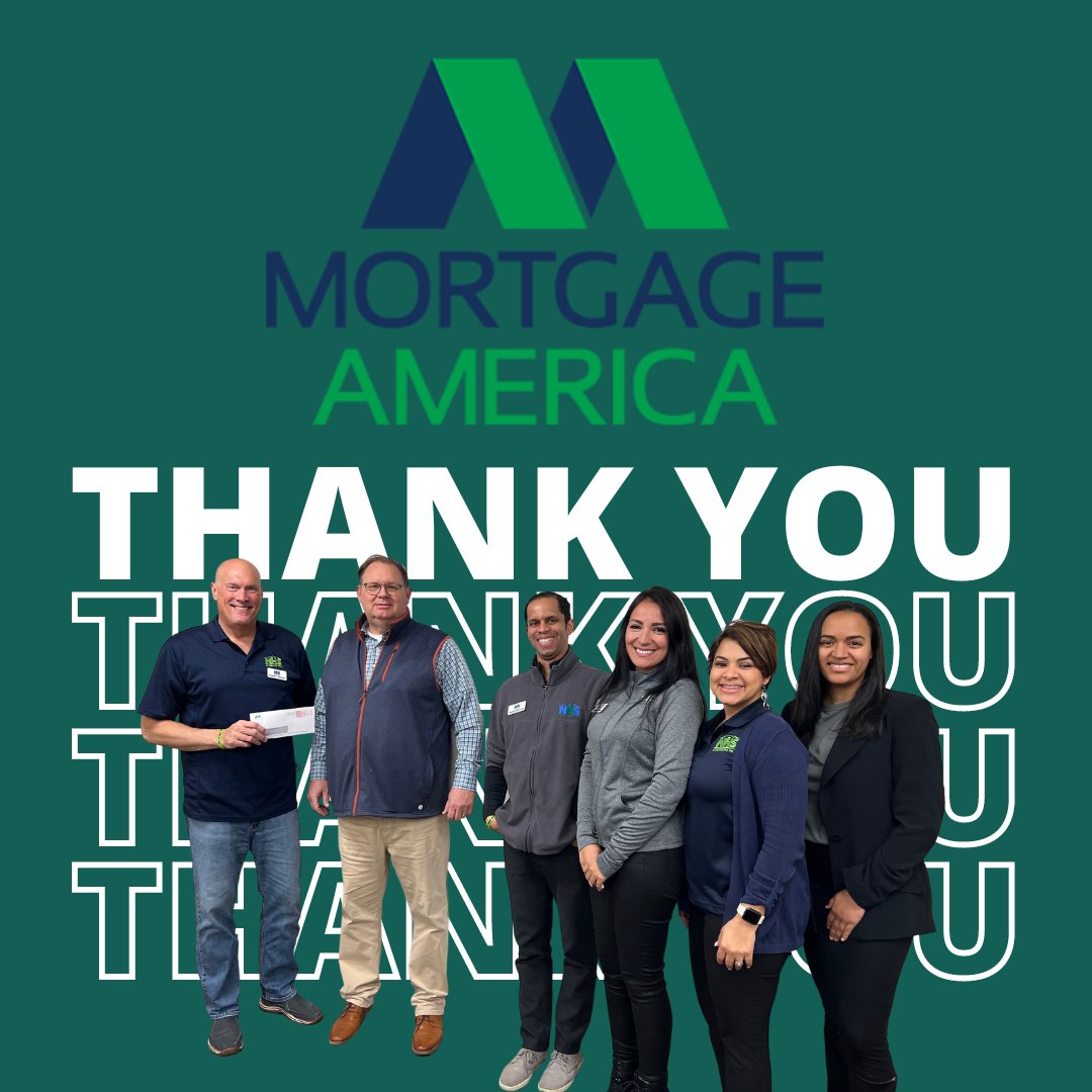 NHS would like to say thank you to Mortgage America for your financial contribution and partnership. We at NHS are looking forward to growing our partnership and helping more individuals/families reach their goals of home ownership! #nhsgb #mortgageamerica