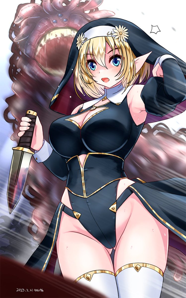 メイア教団シスター聖徒隊 #オリジナル 
魔物討伐任務、その運命や如何に… 