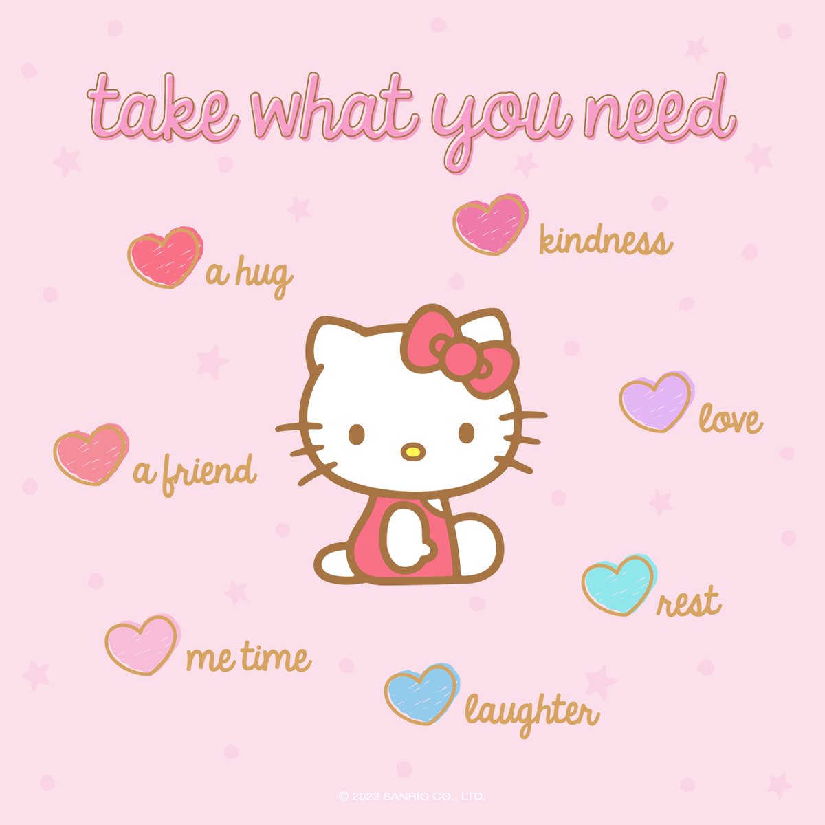 hellokitty's tweet photo. #WellnessWednesday: What do you need today? Tag a friend to pass it on 💕 https://t.co/oPGWzY3dxD