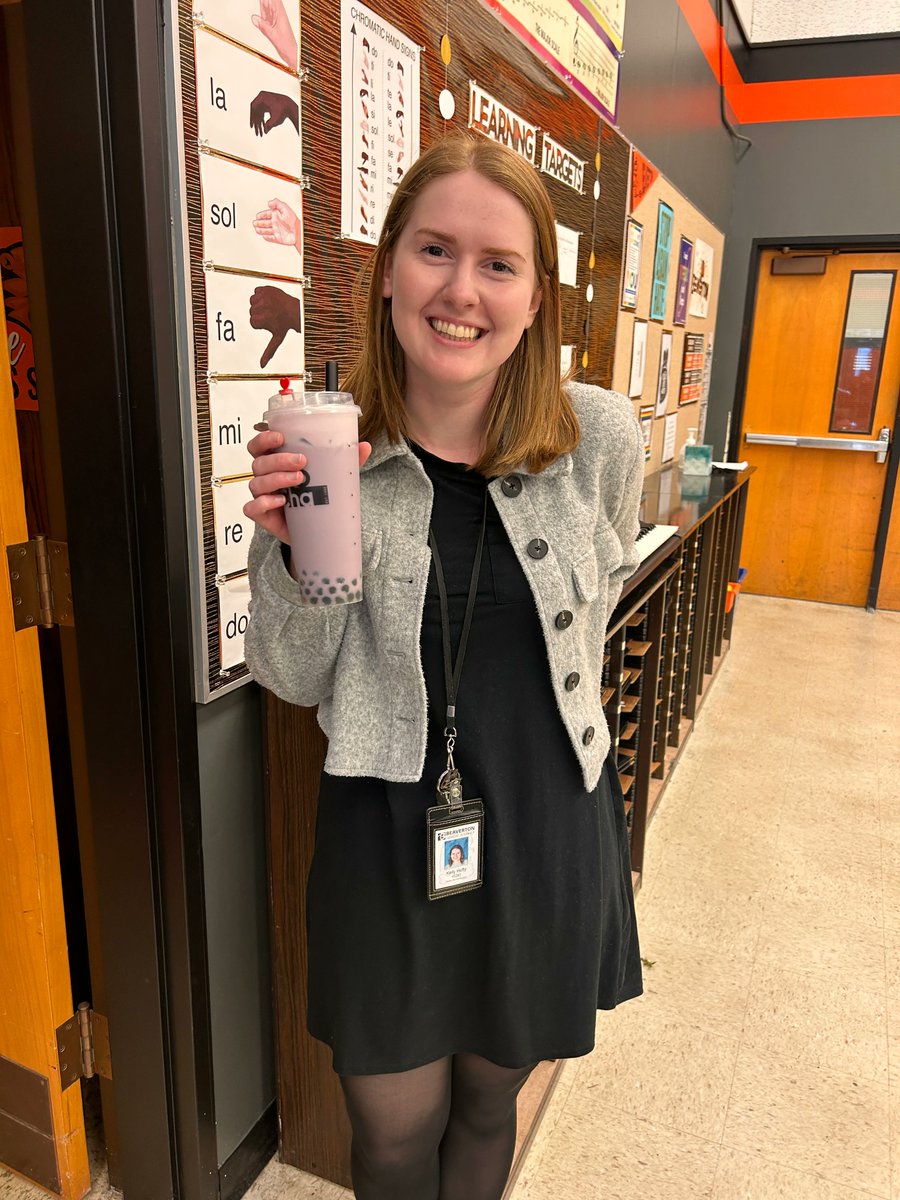 BeavertonHigh's tweet photo. #TreatoftheWeek goes to Choir teacher and AP coordinator Mrs. Hefty! #HatsOff for coordinating last week's AP/CTE Fair! #ChooseKind #LearningTransformsUs https://t.co/TqscNxKIyM