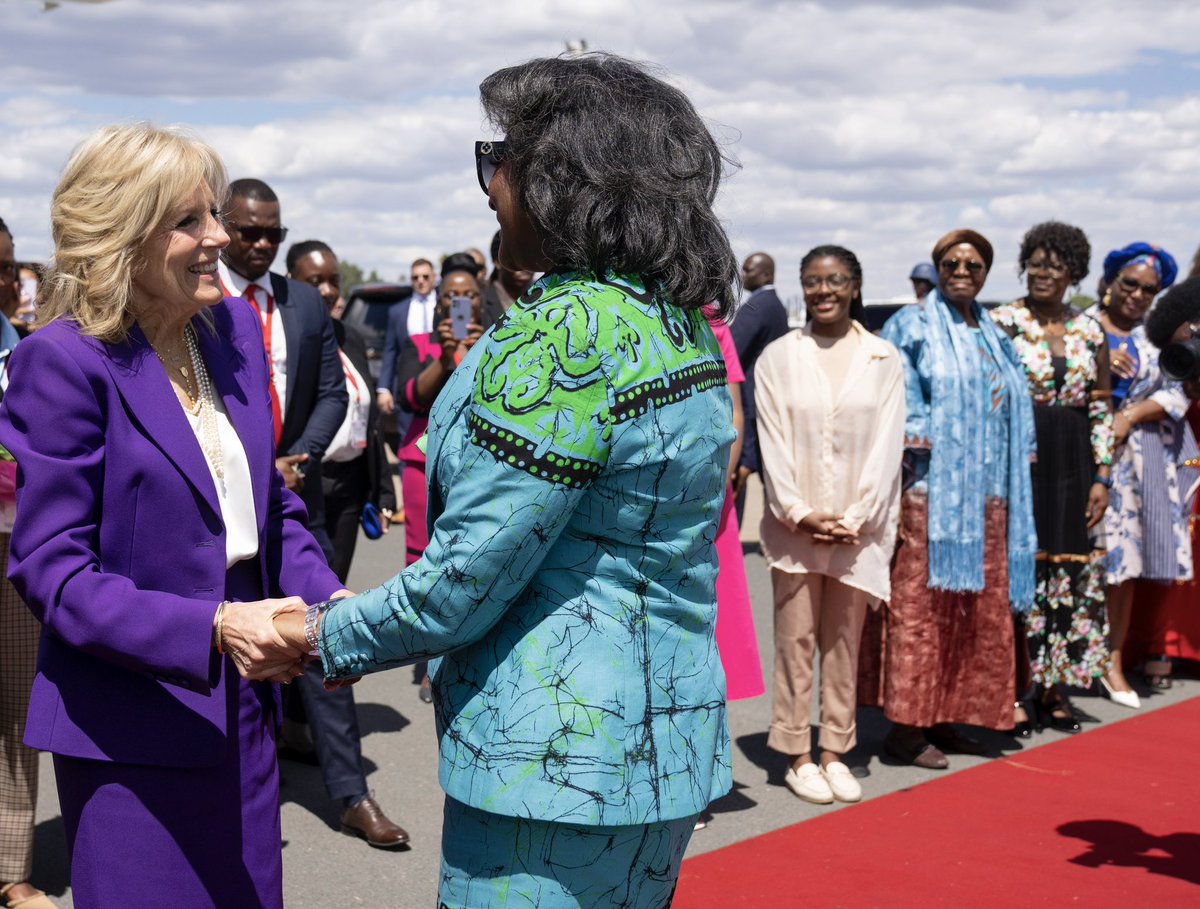 Thank you for your kindness and warm welcome to Namibia, <a href="/FirstLadyNam/">First Lady Sustjie Mbumba</a>! It’s so wonderful to be together again.