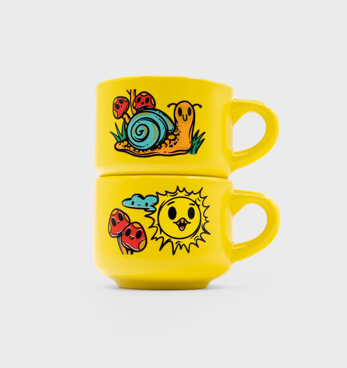 Can't decide between flower, shrooms, sun, or escargot? 🤔

Our stackable cups got it all 🗞️

Perfect reminder the weather out is down just as bad as you are ❤️