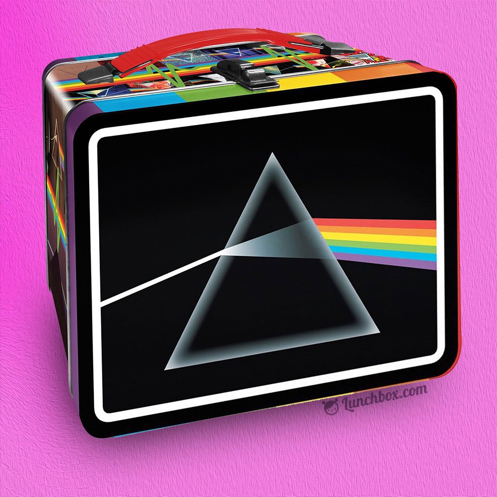 LunchboxDotCom's tweet photo. A sneak peek at our upcoming Pink Floyd, Dark Side of the Moon, limited edition lunch box. #pinkfloyd #Pink #blackpink #classicrock https://t.co/Ji3KIXsFSm