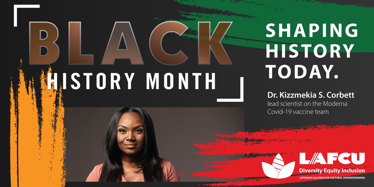 LAFCUMYWAY's tweet photo. Dr. Kizzmekia Corbett, a 35-year-old viral immunologist, is the first black woman to lead a team of scientists that developed the Moderna Covid-19 vaccine! Dr. Corbett is developing ways to stop pandemics like this in their tracks! Wow!

Learn More: https://t.co/Fjam9HufL8 https://t.co/PQsf3LUlFO