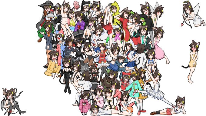 さて問題です なんのコスプレが増えたでしょう?
(位置が変わっている者もあります 