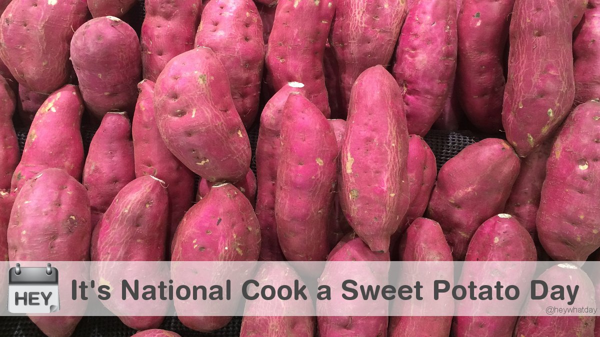 It's National Cook a Sweet Potato Day! 
#CookASweetPotatoDay #NationalCookASweetPotatoDay #Sweet