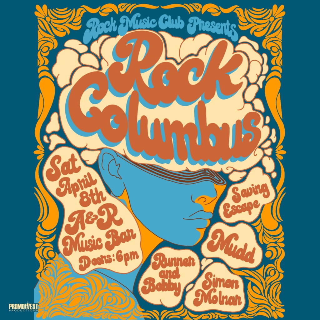 🤘 NEW SHOW 🤘 
Rock Columbus - Presented by Rock Music Club
@SavingEscape, <a href="/muddverse/">MUDD</a>, Simon Molnar, <a href="/runnerandbobby/">Runner and Bobby</a>
Saturday, April 8 at A&amp;R Music Bar
Details: promowestlive.com/columbus/a-and…
