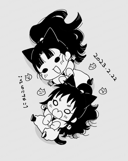 にゃんにゃんにゃーん🐾🐾

(23時55分に猫の日の絵も描いておこうと思ったんだけど普通に間に合わなかった・・・ちったいのならいけるかと思ったんだが・・・) 