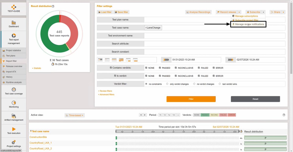 tracetronic's tweet image. In TEST-GUIDE können sich Testende Sofortbenachrichtigungen für #Reviews konfigurieren. Damit behält man das #Feedback des Teams immer im Blick. Alle neuen Features stehen im Changelog. Zu finden auf tracetronic.de/produkte/test-…

#testguide #featurecheck