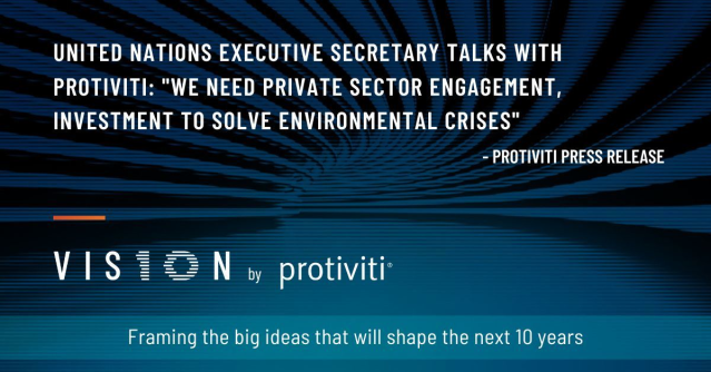 AussieBelton's tweet photo. United Nations Executive Secretary Talks with Protiviti: ‘We Need Private Sector Engagement, Investment to Solve Environmental Crises’ https://t.co/crAOyRDCsO https://t.co/rWj6jhdrYz
