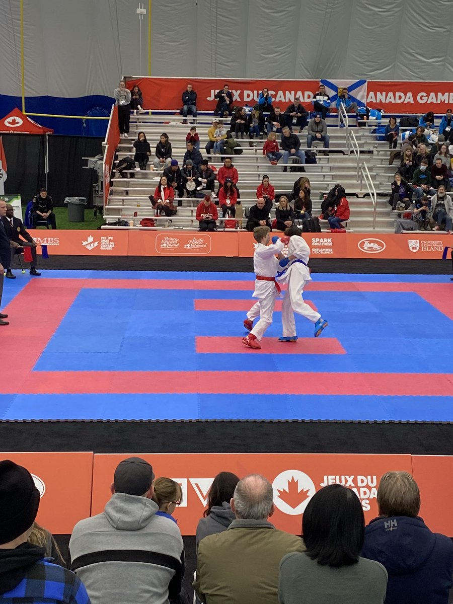 #Teamnl Noah Ryan takes on BC at the Dome in Summerside in Kumite.