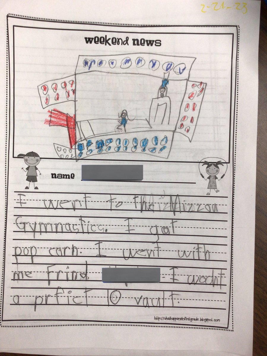 lmuellerTMP's tweet photo. Making the local papers is pretty cool but Jocelyn Moore @MizzouGym made the 1st grade weekend news with her perfect 10 vault. Jocelyn has so many students excited about MU Gymnastics! #FirstGradeHero #cpsbest #PrairieProud https://t.co/bBe2iO9TwI
