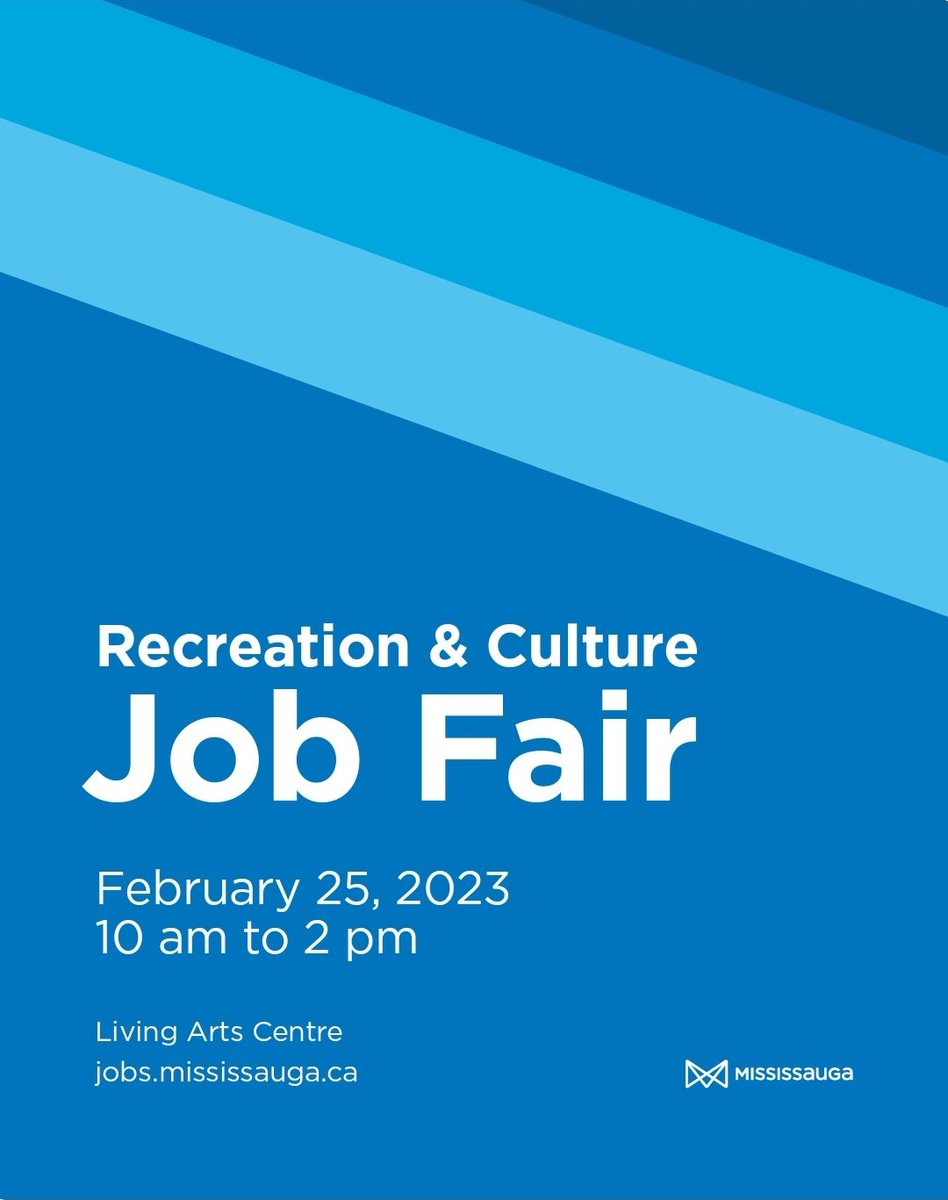 GuideWoodlands's tweet photo. The City of Mississauga is hosting a Job Fair this coming Saturday February 25th, 2023. 
There will be booths with all different departments i.e. Aquatics, Fitness, Front Desk, Camps, Sports Instructors, Art Camps etc. 
Interviews may happen on-site come prepared! @woodlandsrams https://t.co/02LU9KHKtb