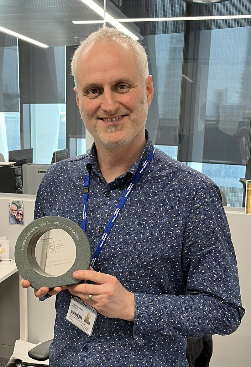 Paul Strutton (@strutton_paul) on Twitter photo Surprised and delighted to have won the Faculty of Medicine 25th Anniversary Staff Award for Excellence in Research Supervision. Couldn’t attend in person, but thanks for the photo <a href="/C_Mullington/">C_J_Mullington</a> ! Surprised and delighted to have won the Faculty of Medicine 25th Anniversary Staff Award for Excellence in Research Supervision. Couldn’t attend in person, but thanks for the photo <a href="/C_Mullington/">C_J_Mullington</a> !