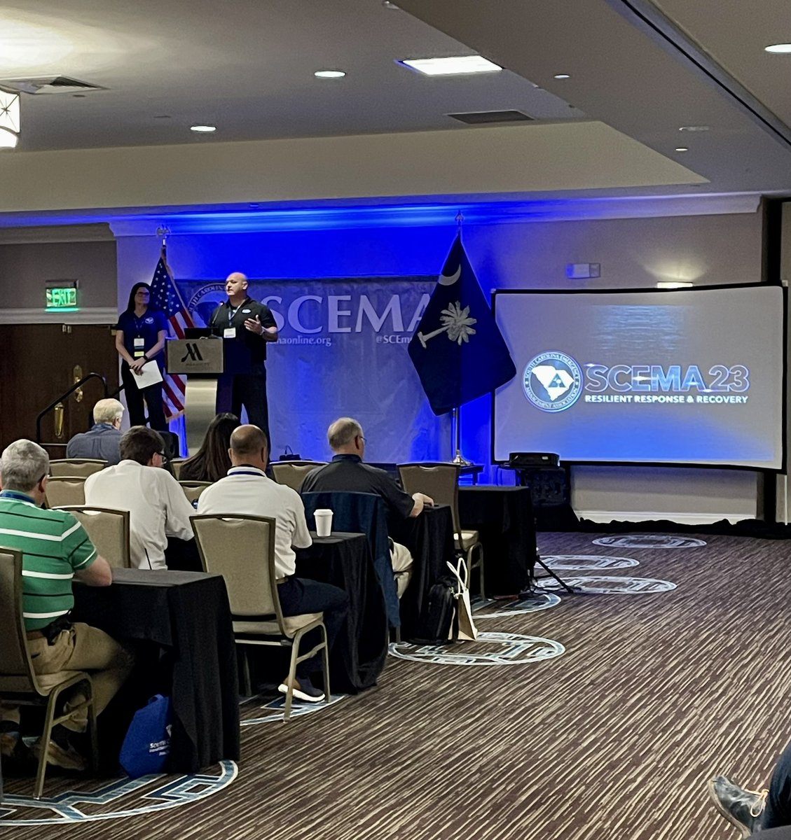 SCEMD's tweet photo. The Opening Ceremony is happening now at #SCEMA23 in Charleston. https://t.co/bRCl31VOyC