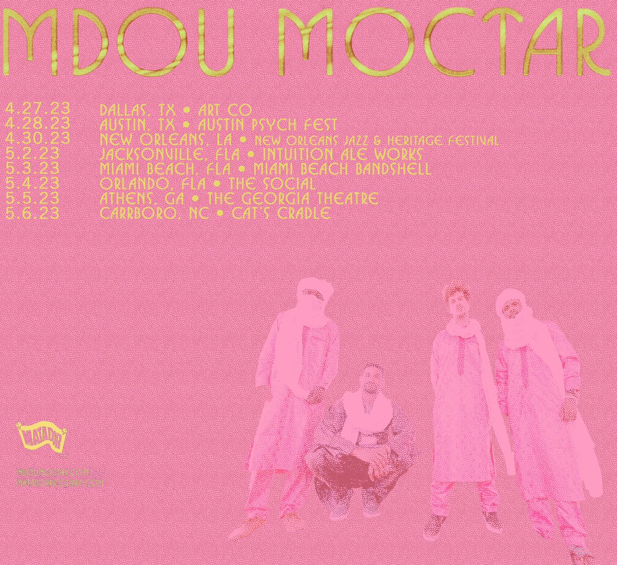 New tour dates this spring! Our first time ever in Florida! Tickets go on sale Friday at 10am! Find them all here - mdoumoctar.com/tour