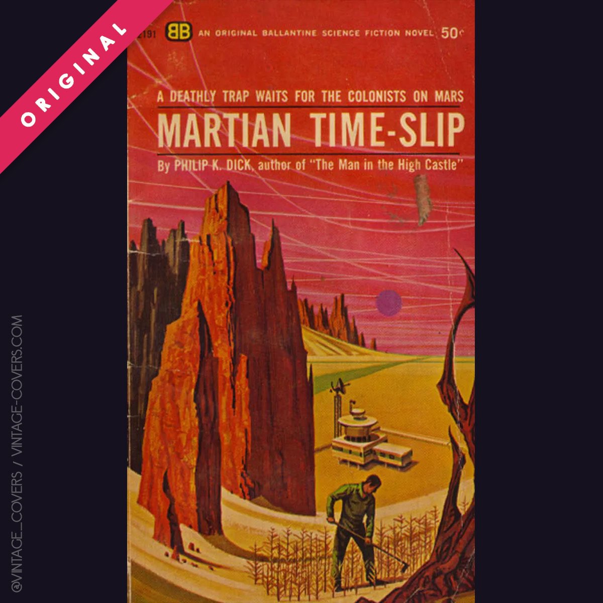 these_books's tweet photo. Original title: "Martian Time-Slip" by Philip K. Dick (1964) https://t.co/YYTZ7qU8Sb