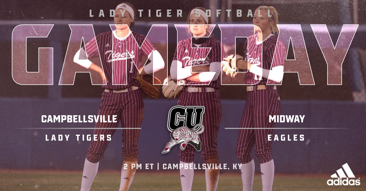 GAMEDAY!! High winds and softball in the forecast this afternoon.

🆚 <a href="/GoMidwayEagles/">Midway Eagles</a>
📍Campbellsville, Ky.
🕑 2 &amp; 4 p.m. ET
📺 bit.ly/3InyaJd
📊 Game 1 bit.ly/3Zfu1Oy
📊 Game 2 bit.ly/3IlJOo8
#️⃣ #TigerUp